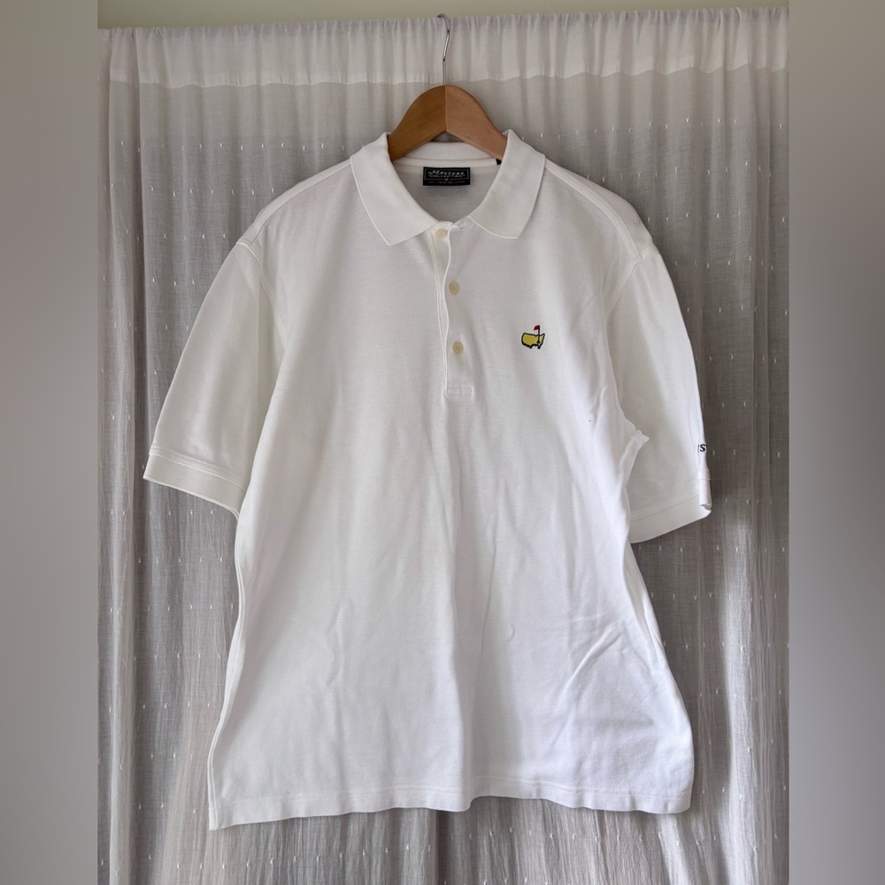 Vintage Masters Collection Polo Shirt Mens White Augusta National Golf